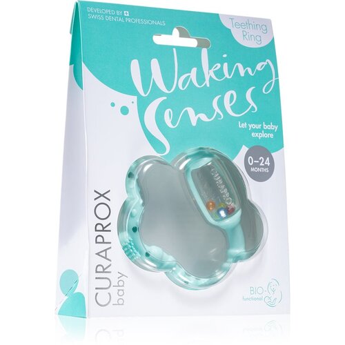 Curaprox Baby Waking Senses prsten za žvakanje s masažnom zubnom četkicom i zvečkom Cijene