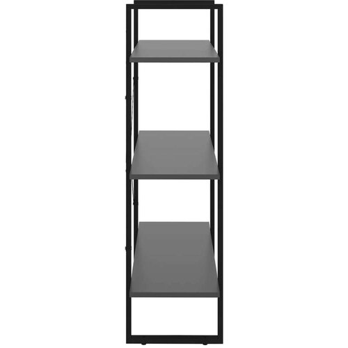 VidaXL Knjižna omara siva 80x30x105 cm iverna plo&amp;scaron;ča Slike