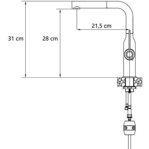 Quadron Kuhinjska armatura ANGELINA, bakrena Cene