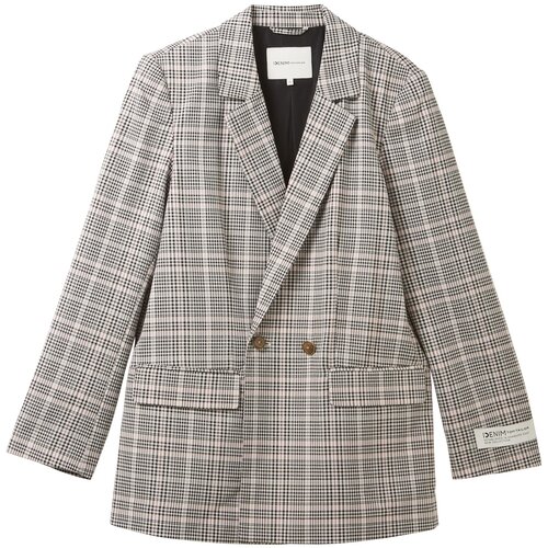 Tom Tailor Blazer siva / črna / bela Slike