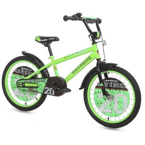 Dečiji bicikl maverick sa pomoćnim točkićima 20'' - zeleni, 650156 Slike