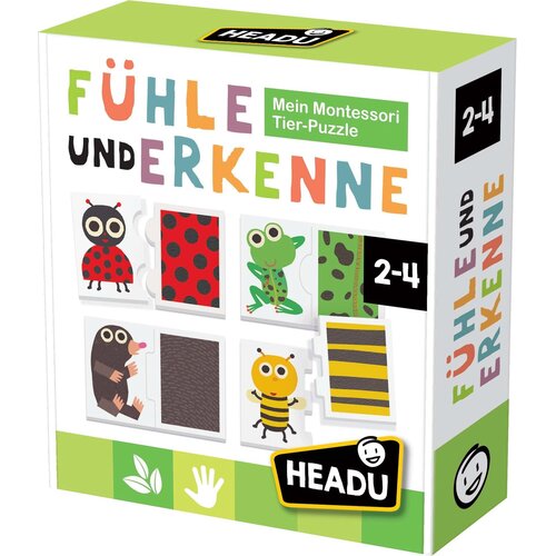 Headu Živalska sestavljanka Montessori Tipaj in spoznaj - 1 k. Cene