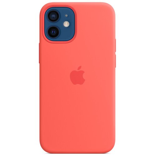 Apple Silikonski ovitek za iPhone 12 Mini, pink citrus, originalni Slike