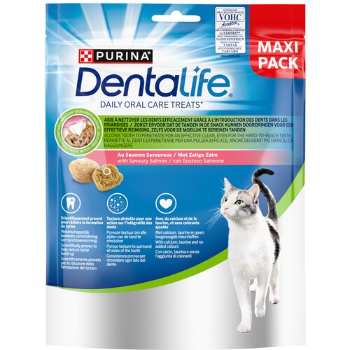 Purina Dentalife grickalice za svakodnevnu njegu zuba za mačke - 2 x 140 g s lososom Cijene