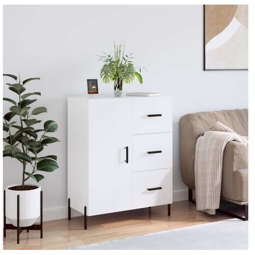vidaXL Komoda sjajna bijela 69 5x34x90 cm od konstruiranog drva Cijene