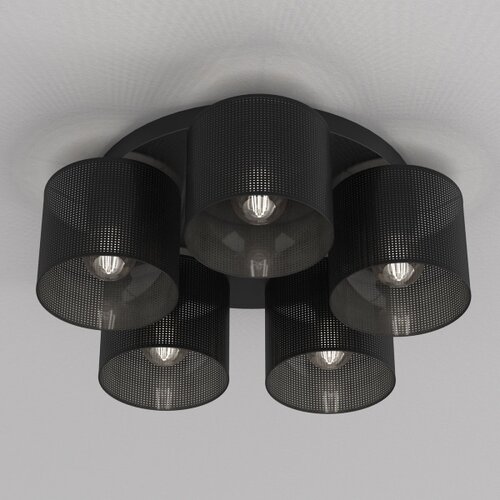  Plafonski luster LOFT SHADE 5xE27/60W/230V crna Slike
