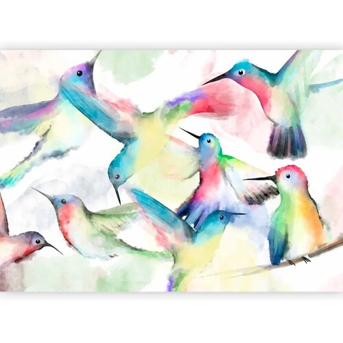  Foto tapeta - Watercolor Birds 150x105 Vodootporna Cene