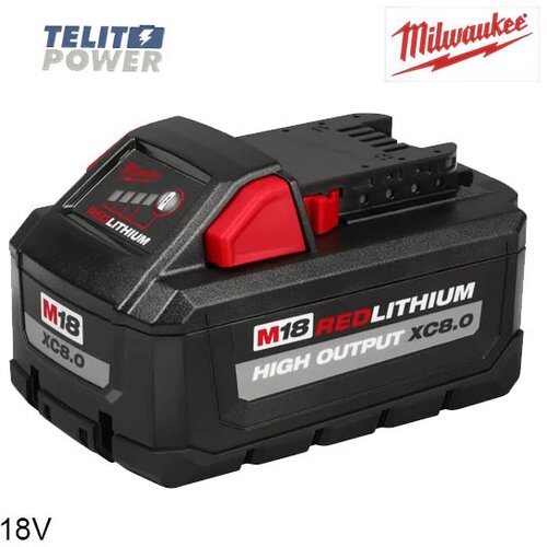 Telit Power Milwaukee REDLITHIUM M18 High Output 10Ah &ndash; 18V Li-Ion baterija Cene