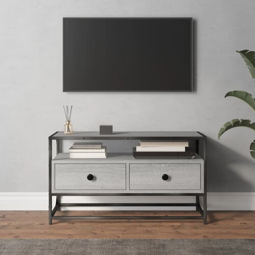 The Living Store TV omarica siva sonoma 80x35x45 cm inženirski les - TV Omarica, (21376042) Cene