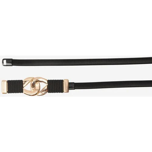 Shelvt Women's Elastic Black Belt