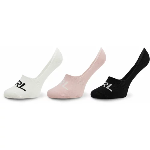 Polo Ralph Lauren Set 3 parov ženskih stopalk 454945106001 Pink/Ivory/Black