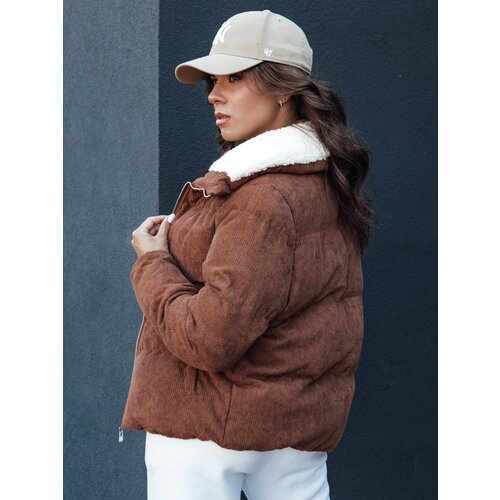 DStreet Women&amp;#039;s winter jacket TRENDYGLAM brown Slike
