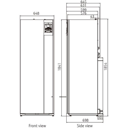 Fujitsu WGYK170DJ9+WOYK150LJL 15kW toplotna črpalka z integriranim 190l bojlerjem (R410A) z montažo - Slike