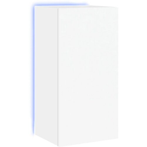 Maison Chic Stenska TV omarica - TV stojalo - Televizijska omarica z LED lučkami bela 40,5x35x80 cm, (21700066) Cene