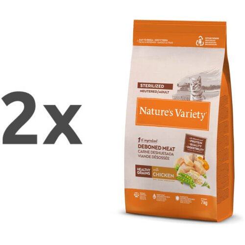 Nature’s Variety Nature's Variety Healthy Grains Cat Sterilized Adult - pi&scaron;čanec 2 x 7 kg Cene