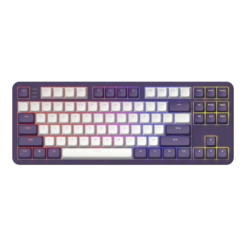 Dark Project ALU87A Violet/White - Mechanical Gaming Keyboard (ANSI) ( 066648 ) Cene