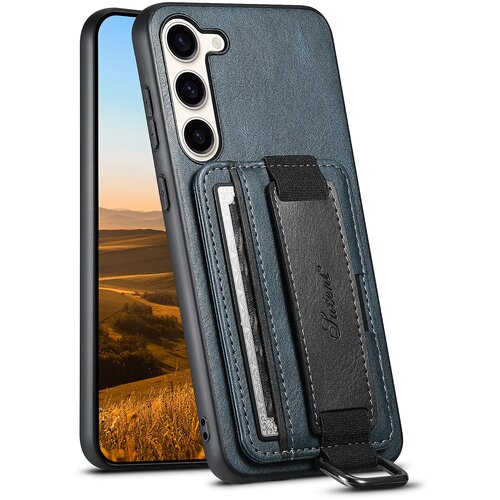 INORCO SUTENI H13 hrbtna torbica s stojalom za Samsung Galaxy S23 s pa&amp;scaron;čkom za roko, usnjeno prevleko za kartico PC+TPU ovitek za telefon, (22036246) Slike