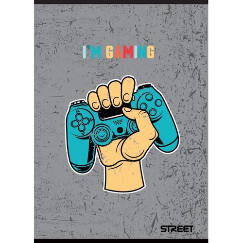 STREET Zvezek Gaming A5 črte z robom Slike