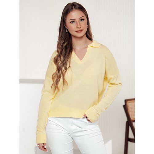 DStreet Sweter damski VISTILLA cytrynowy Slike