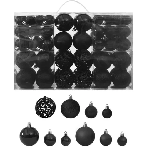  Komplet novoletnih bučk 100 kosov črne barve