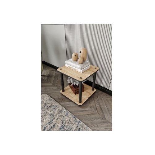 Hanah home pomoćni stočić tier square, 34x38x34 cm, boje hrasta Slike