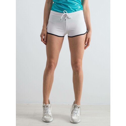 Yups Shorts with piping and text print white Cene