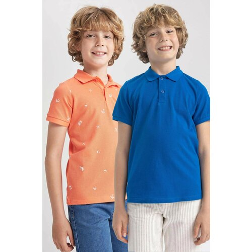 Defacto Boy Regular Fit 2-pack Short Sleeve Polo T-Shirt Slike