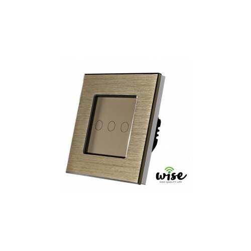 Wifi + RF prekidac (naizmenicni) alu panel, 3 tastera krem WPRF052 Slike