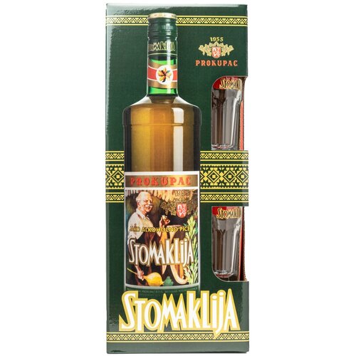 Prokupac Rakija Stomaklija 1l + 2 ča&scaron;e Cene