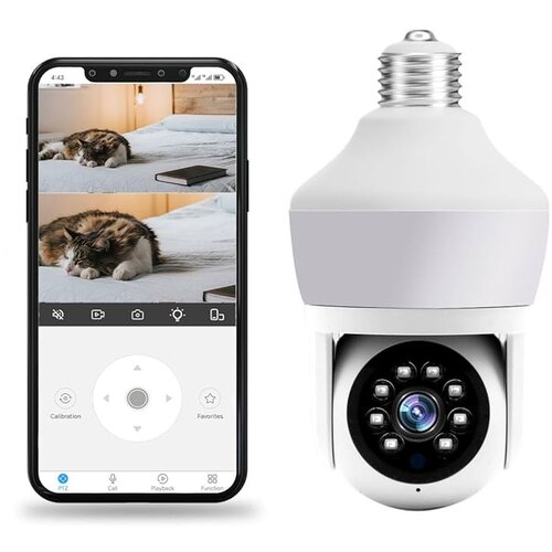  Pametna sigurnosna kamera sa 360 rotacijom i LED sijalicom E27 5MP Cijene