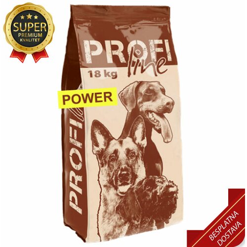 Profi Line 18kg POWER 18kg - granule 30/20 - hrana za štence, mlade i odrasle hiper aktivne pse Slike