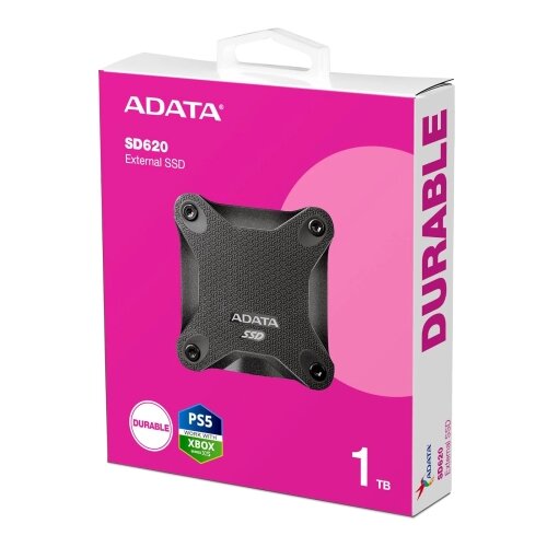 A DATA 1TB external SSD Durable SD620 Black Slike