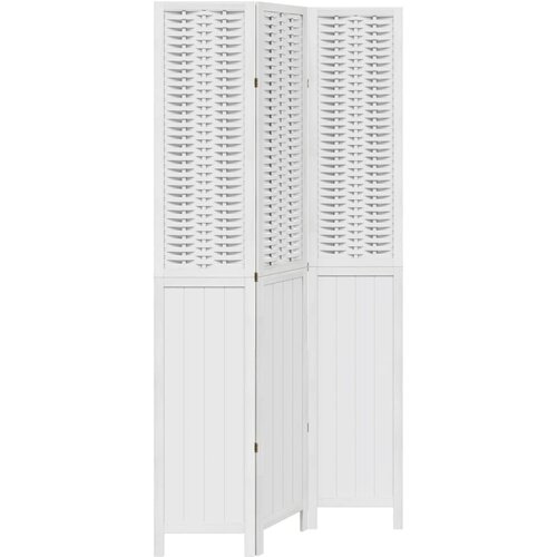 Maison Chic Paravan - Sobne pregrade 3-delni bel trden les pavlovnije, (22111793) Cene