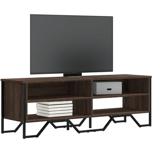  The Living Store TV omarica rjavi hrast 122x34x41 cm inženirski les - TV Omarica, (21508312) Cene