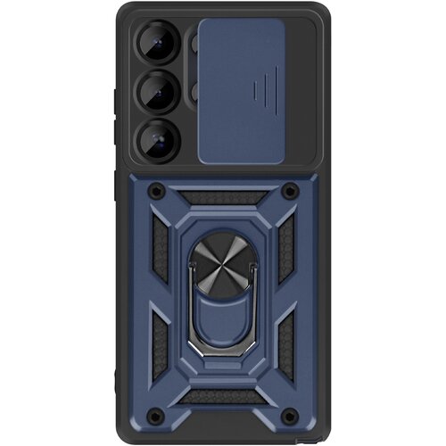 Oem Mayaxess, Ovitek za Galaxy S25 Ultra z drsnim pokrovom za kamero in magnetnim obročem, Modra noč, (5000215881) Cene