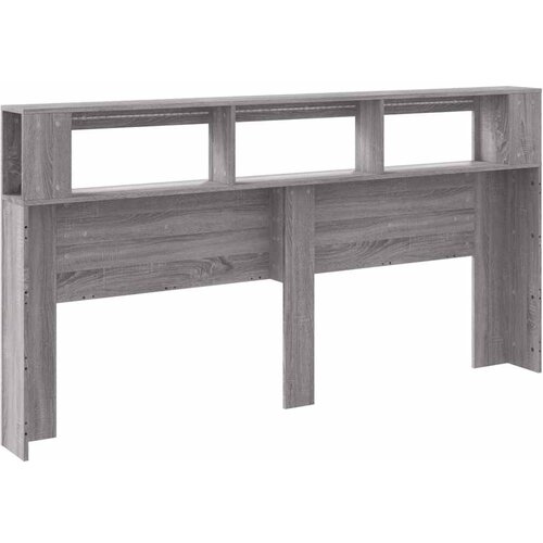  LED uzglavlje boja hrasta 200x18,5x103,5 cm konstruirano drvo Slike