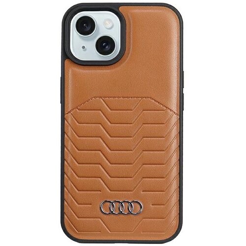 Audi OVITEK IZ SINTETIČNEGA USNJA ZA MAGSAFE OVITEK ZA IPHONE 15 PLUS 14 PLUS RJAV, (21897145) Cene