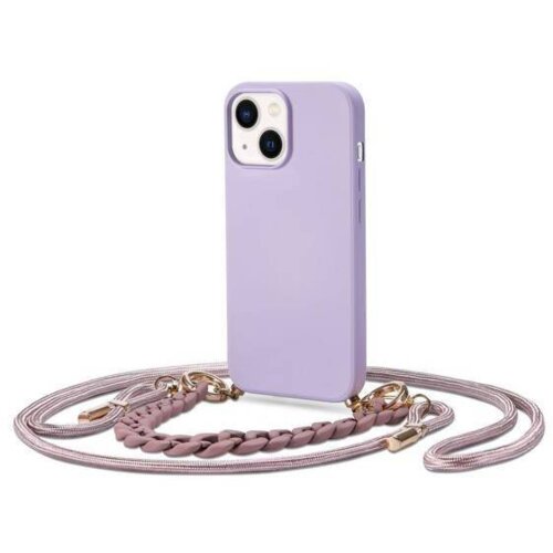  Liquid silikonski ovitek za iPhone 14 6.1 - vijola z vrvico in zapestnico Cene