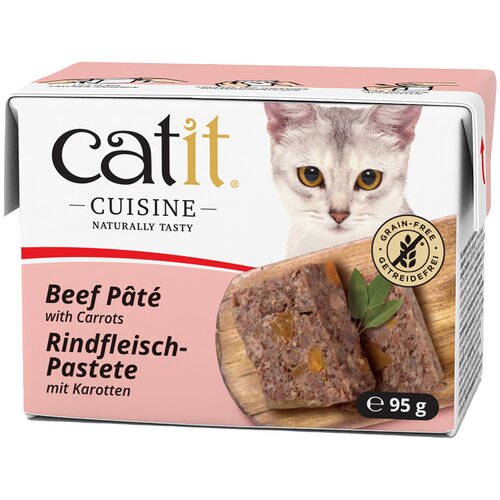 Catit Cuisine pa&amp;scaron;teta 12 x 95 g - Govedina s mrkvom Slike