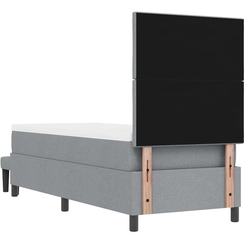  Krevet s opruga kutije Svijetlo siva 80 x 200 cm tkanina Slike