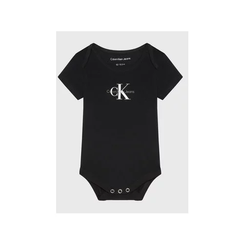 Calvin Klein Jeans Otroški bodi IN0IN00014 Črna Regular Fit