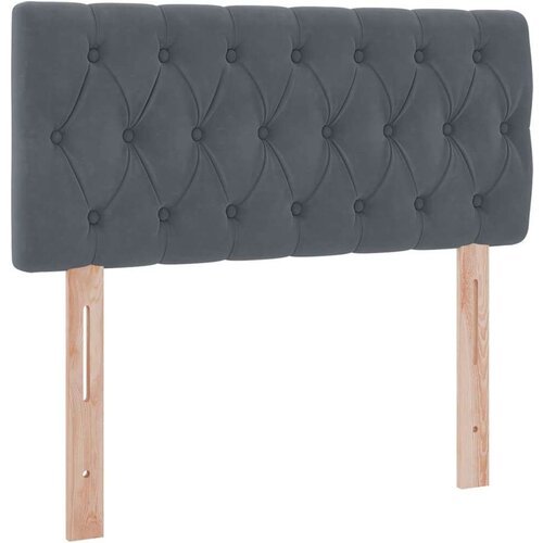  Krevet s prostorom za pohranu s LED-om Tamno siva 90 x 190 cm Slike