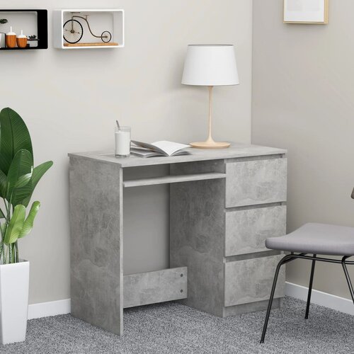 vidaXL Radni stol siva boja betona 90 x 45 x 76 cm od iverice Cijene