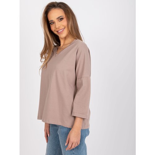 RUE PARIS Blouse-RV-BZ-7558.30-dark beige Cijene