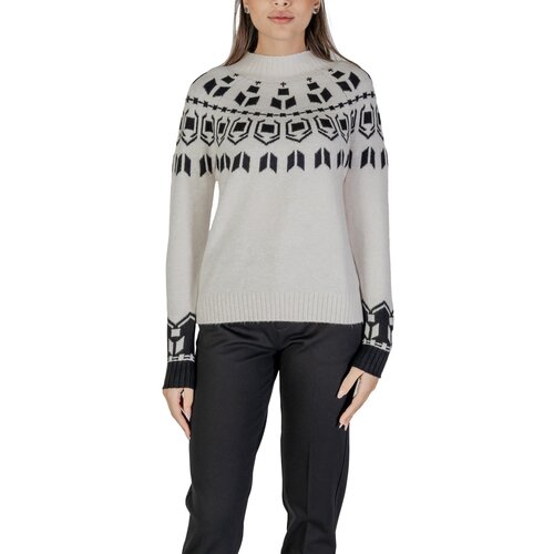 Street One EOS_placed jacquard sweater 302835 Bijela Cijene
