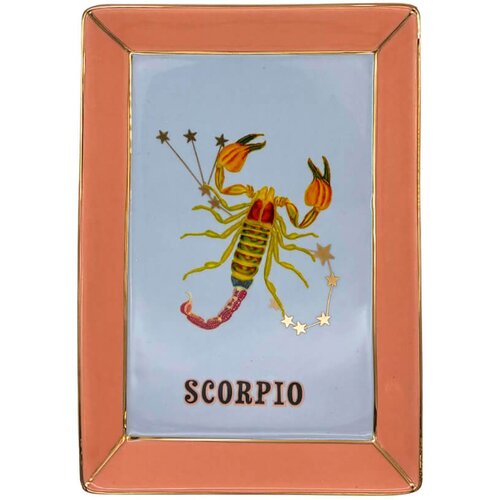 Yvonne Servirni krožnik Zodiac 16,5x12cm / Scorpio-&Scaron;korpijon / porcelan, (5000255233) Cene