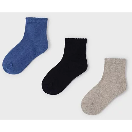 Mayoral Dječje čarape 3-pack boja: tamno plava