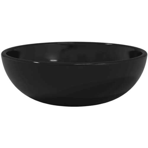 Maison Chic Umivalnik - Kopalna umivalnik - Lavabo kaljeno steklo 35x12 cm črne barve, (21684846) Cene