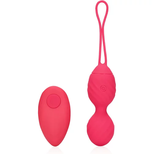 Loveline Vibrating Egg with Remote Control Strawberry Red