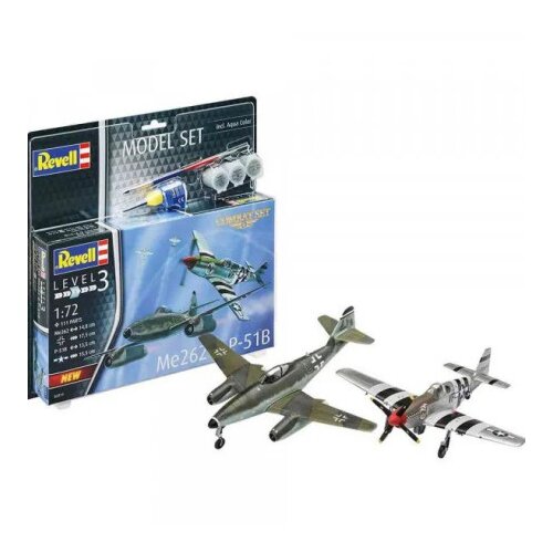 Revell voja&amp;scaron;ko letalo model set combat set Bf109G-10 &amp;amp; spitf Slike